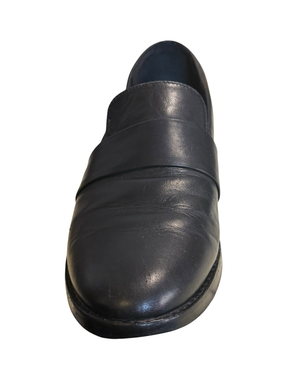 Eileen Fisher Black Leather Banded Loafers Women’s 6.5 - Picture 4 of 9